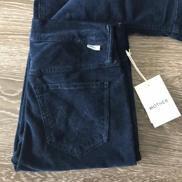 NWT mother denim cha cha corduroy ruffle hem jeans - Picture 4 of 8